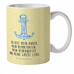 Детская Кружка Mr. & Mrs. Panda Якорь Синий - Фото 1