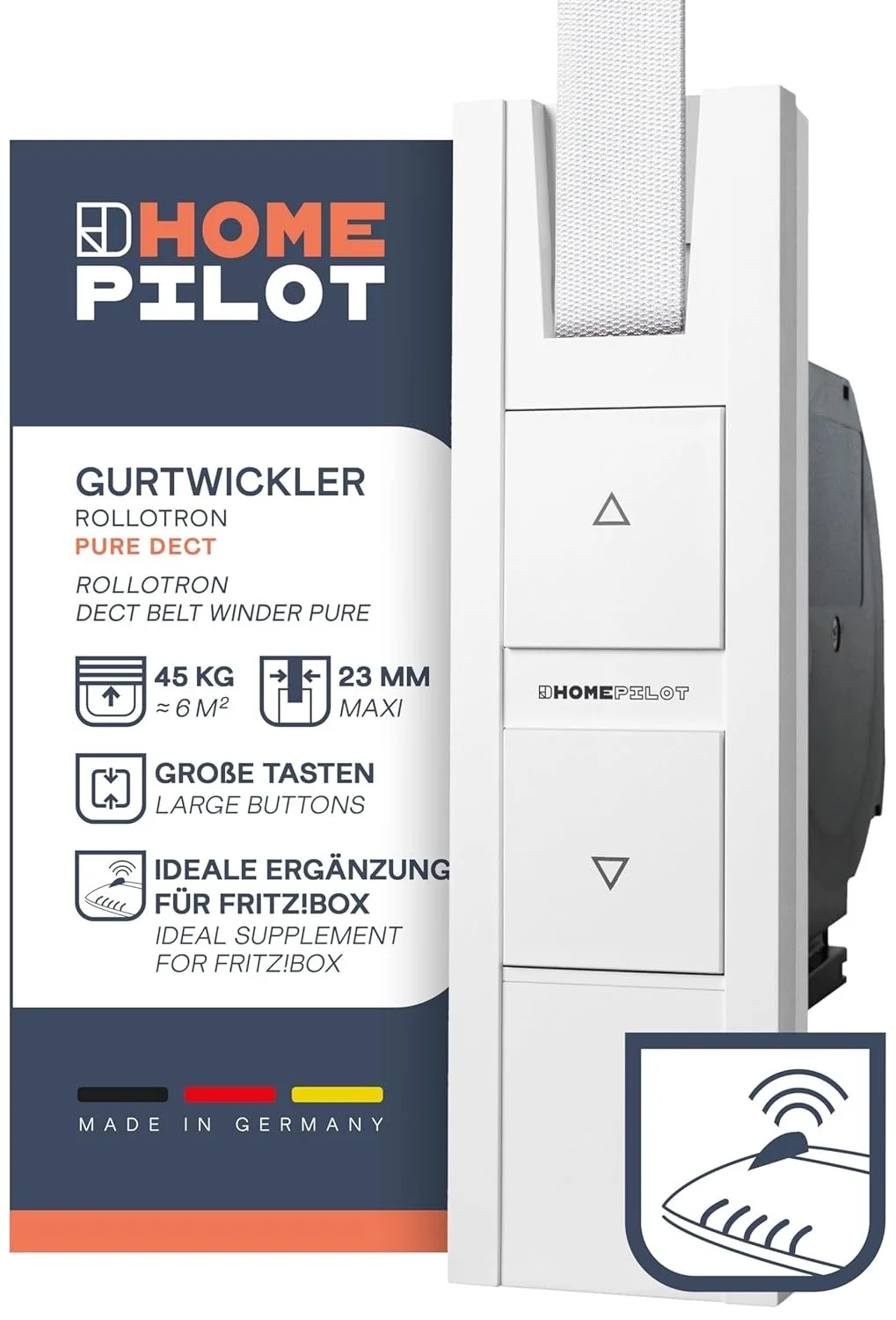 Електронний намотувач HOMEPILOT RolloTron Pure DECT Білий, фото №1 Електронний намотувач HOMEPILOT RolloTron Pure DECT Білий, фото №1