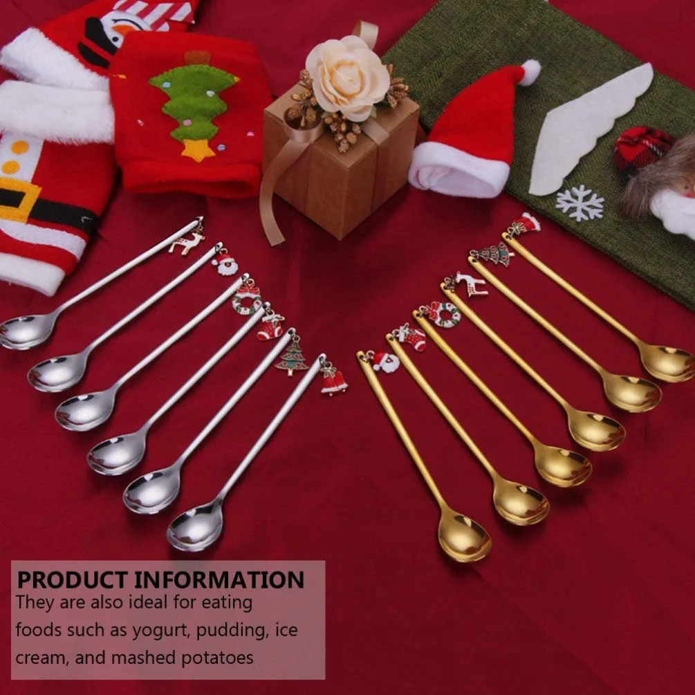 Ложка для кави PRETYZOOM Набір з 12 нержавіючих сталевих, фото №3