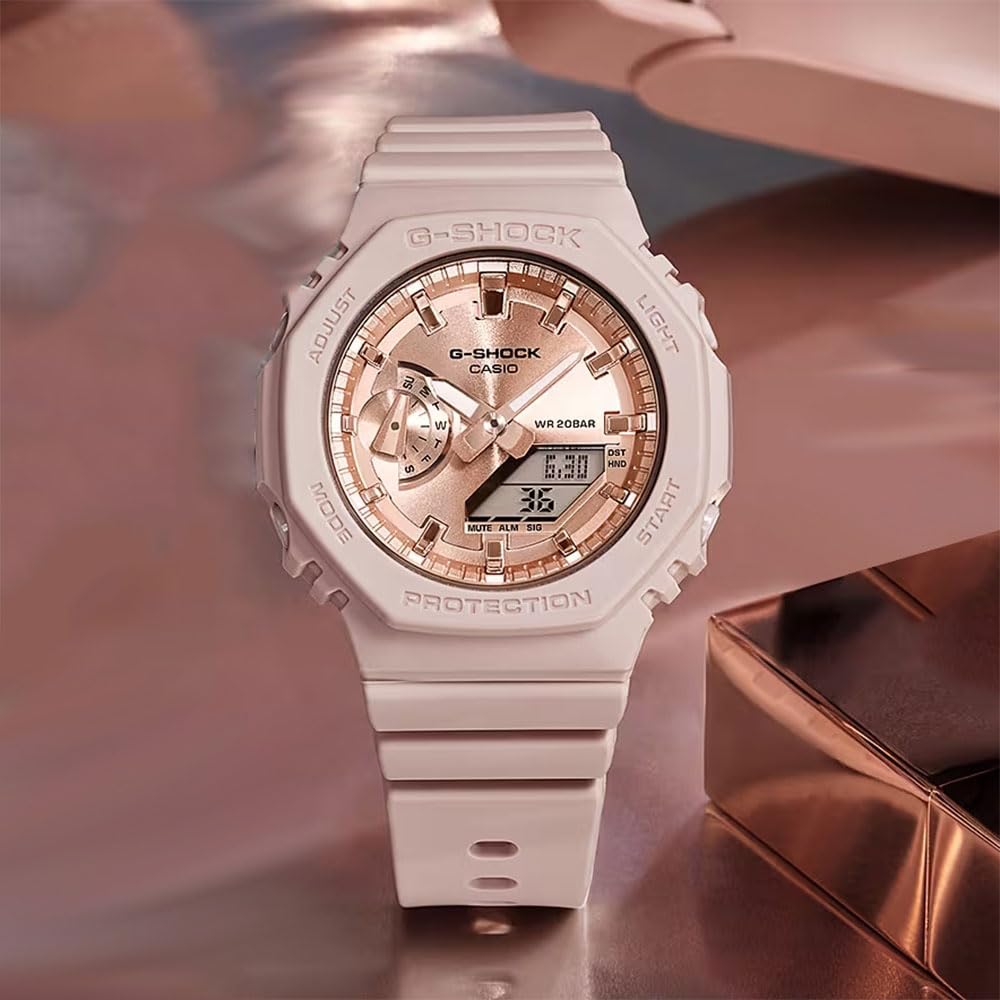 Годинник Casio GMA-S2100MD-4AER, розовый, Спортивный и минималистичный, фото №6