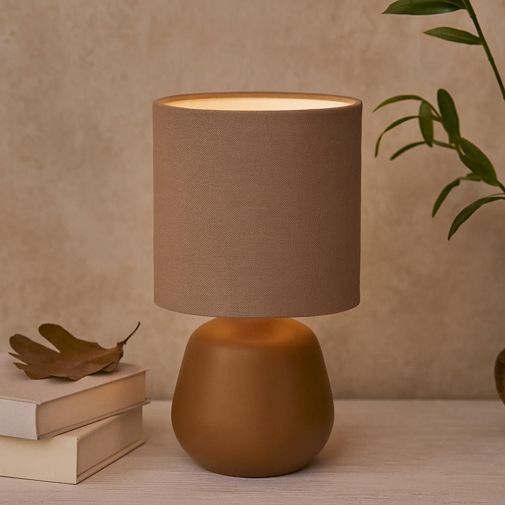 Настільна лампа Luxus Amsterdam E14 керамічна синя, фото №5