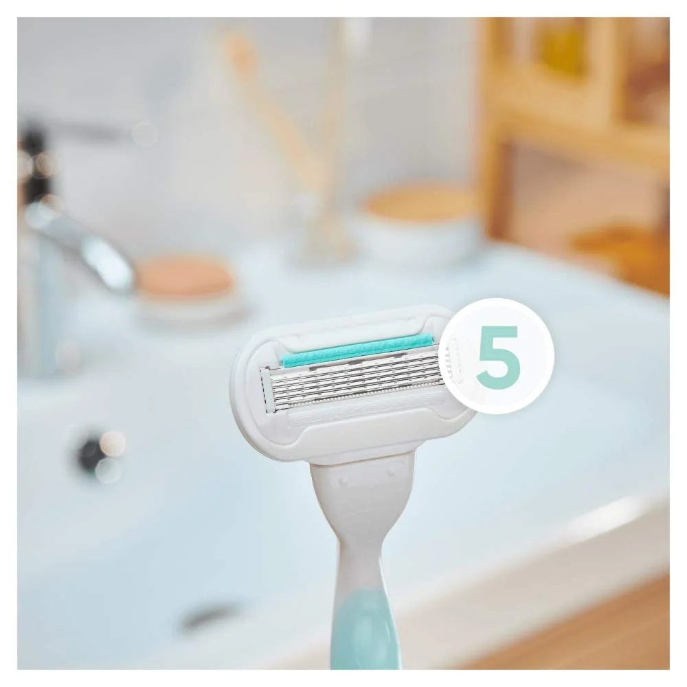 Сменные кассеты Gillette Venus Deluxe Smooth Sensitive 8 шт. 5 лезвий, фото №6 Сменные кассеты Gillette Venus Deluxe Smooth Sensitive 8 шт. 5 лезвий, фото №6