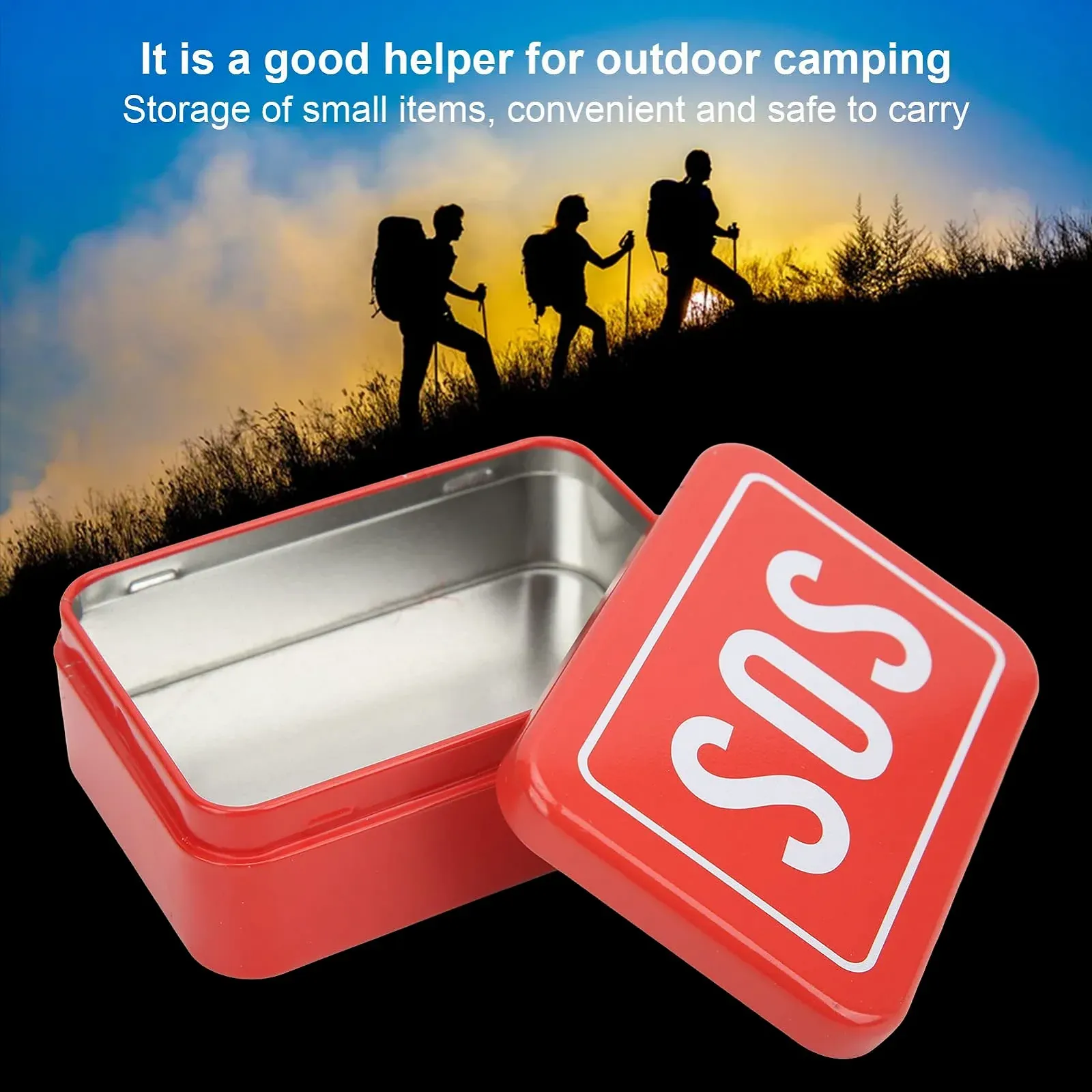 Коробка для зберігання Rehomy SOS Mini залізна для виживання, фото №3