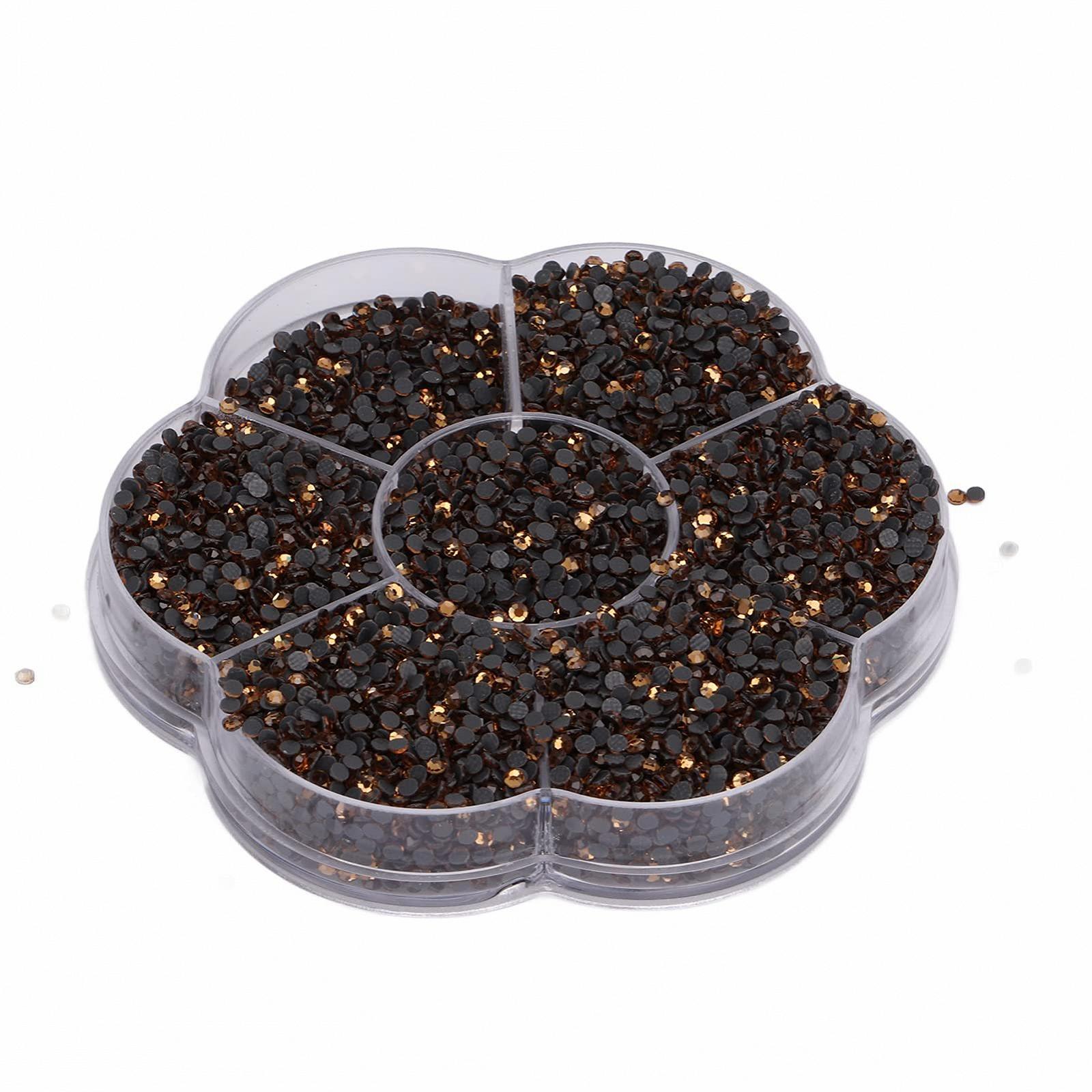 Стрази Круглі Скляні Декоративні S601-Crystal Yellow, фото №4