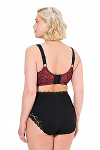 Бюстгальтер Ulla Popken Relief Lace Print без кісточок, чашка C-F synthetic.ua - Фото 1