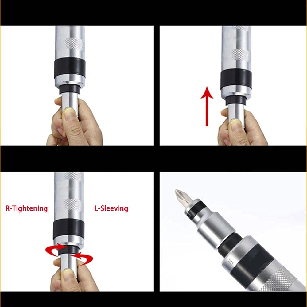 Набор отверток Multifunction 8 шт. Съемный Конус Орехокол Высокая прочность с футляром Серебристый, фото №3