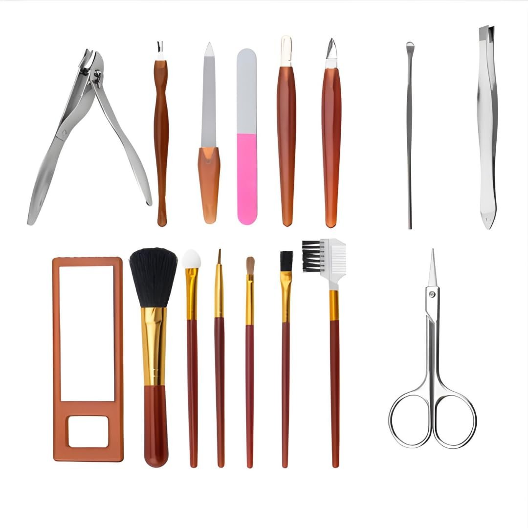 Косметичний і манікюрний набір в одному наборі на блискавці PARENCE. 18 предметів, фото №3 Косметичний і манікюрний набір в одному наборі на блискавці PARENCE. 18 предметів, фото №3