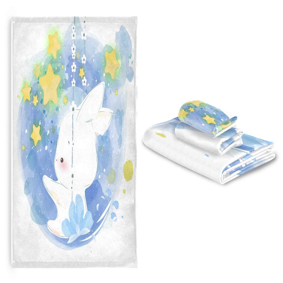 Набір рушників Baby Bunny Rabbit Star Art 100% бавовна поглинаючі (3 шт.), фото №7