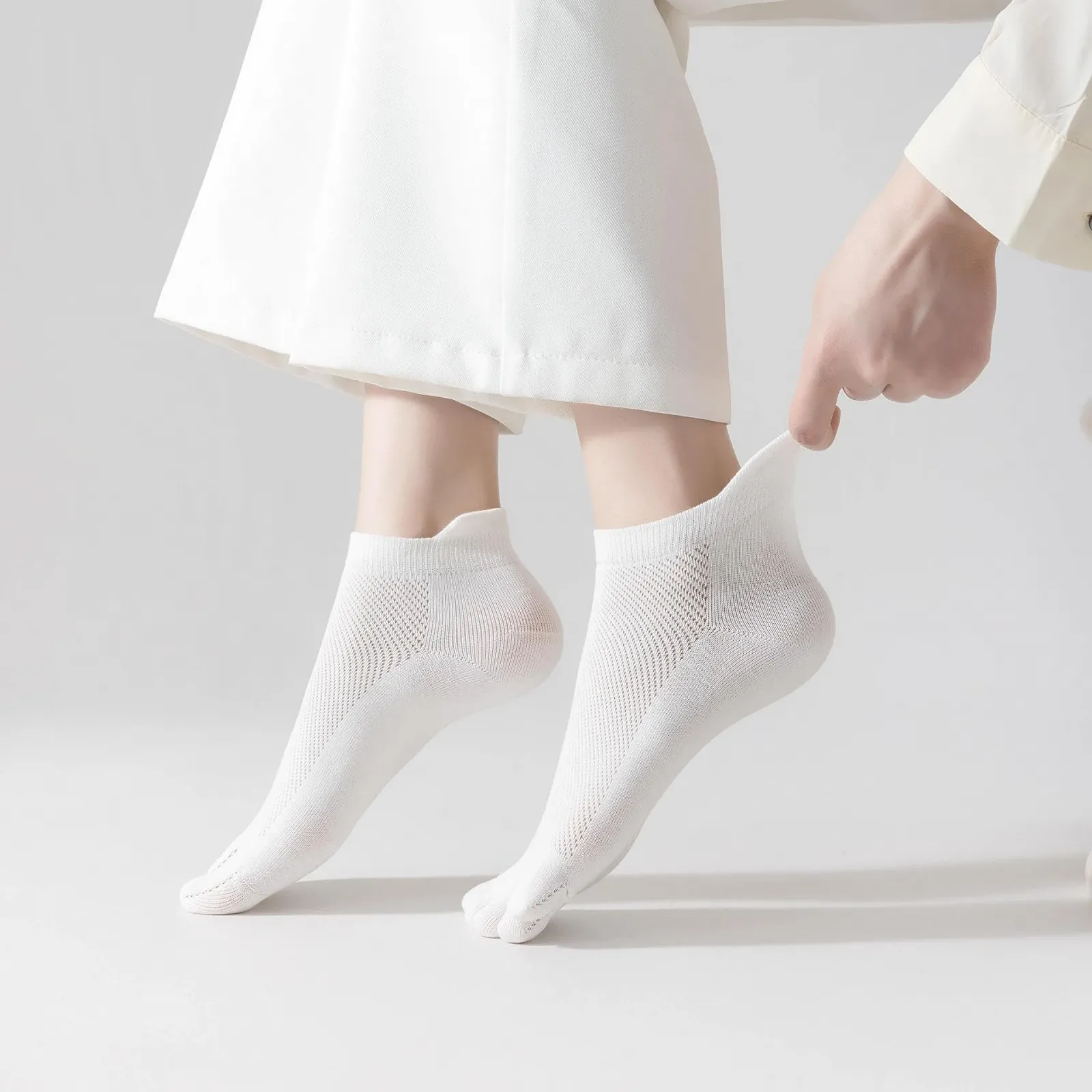 Шкарпетки з пальцями ніг Білі 6 пар 39-40, фото №6