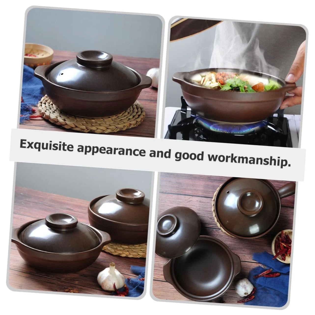 Горшок керамический термостойкий для плиты с пароотводом для супа и тушения, фото №2 Горшок керамический термостойкий для плиты с пароотводом для супа и тушения, фото №2