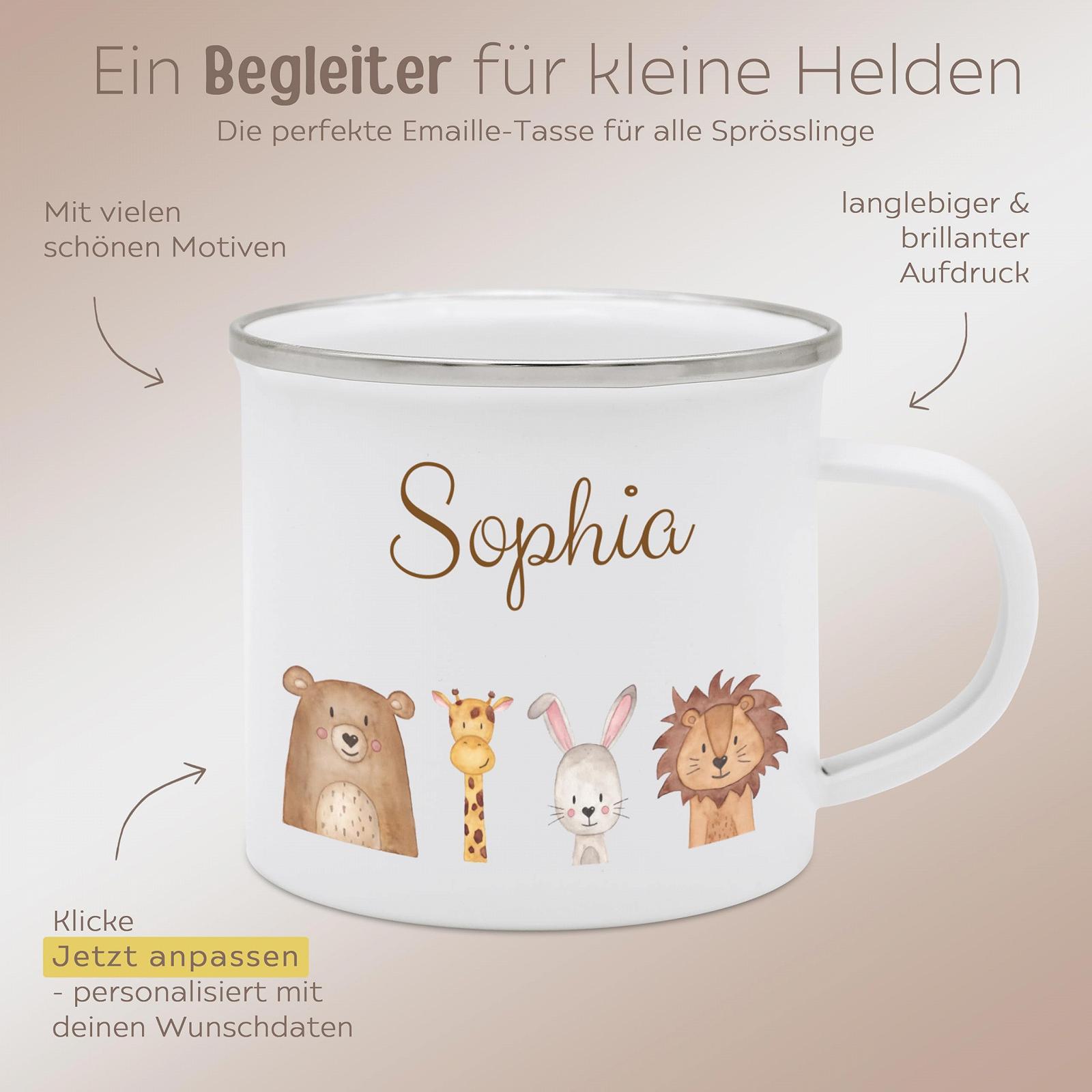 Емальована кружка wunderwunsch з високоякісним спеціальним принтом для дітей, фото №5