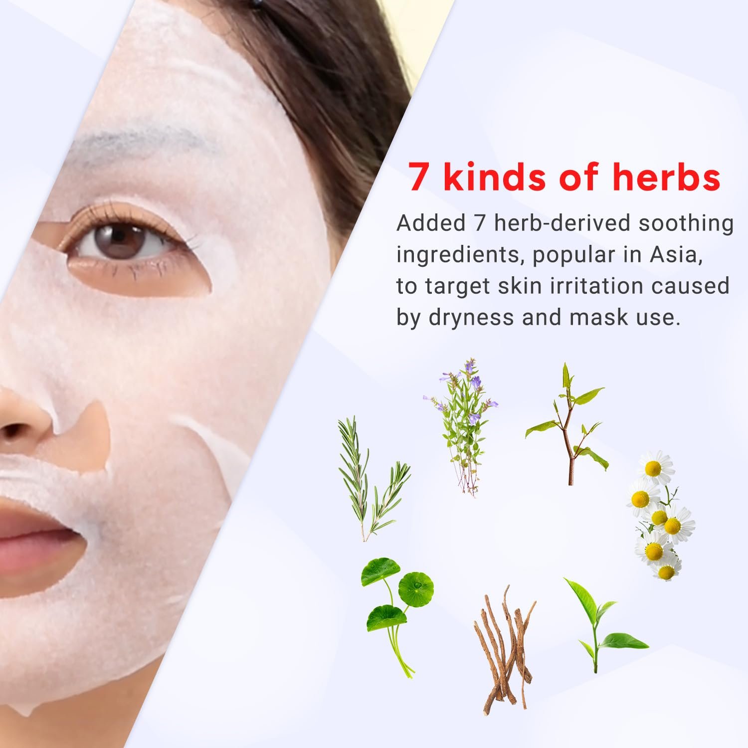 Тканевая Маска для Лица Lululun Hydra V - 7 шт, фото №4