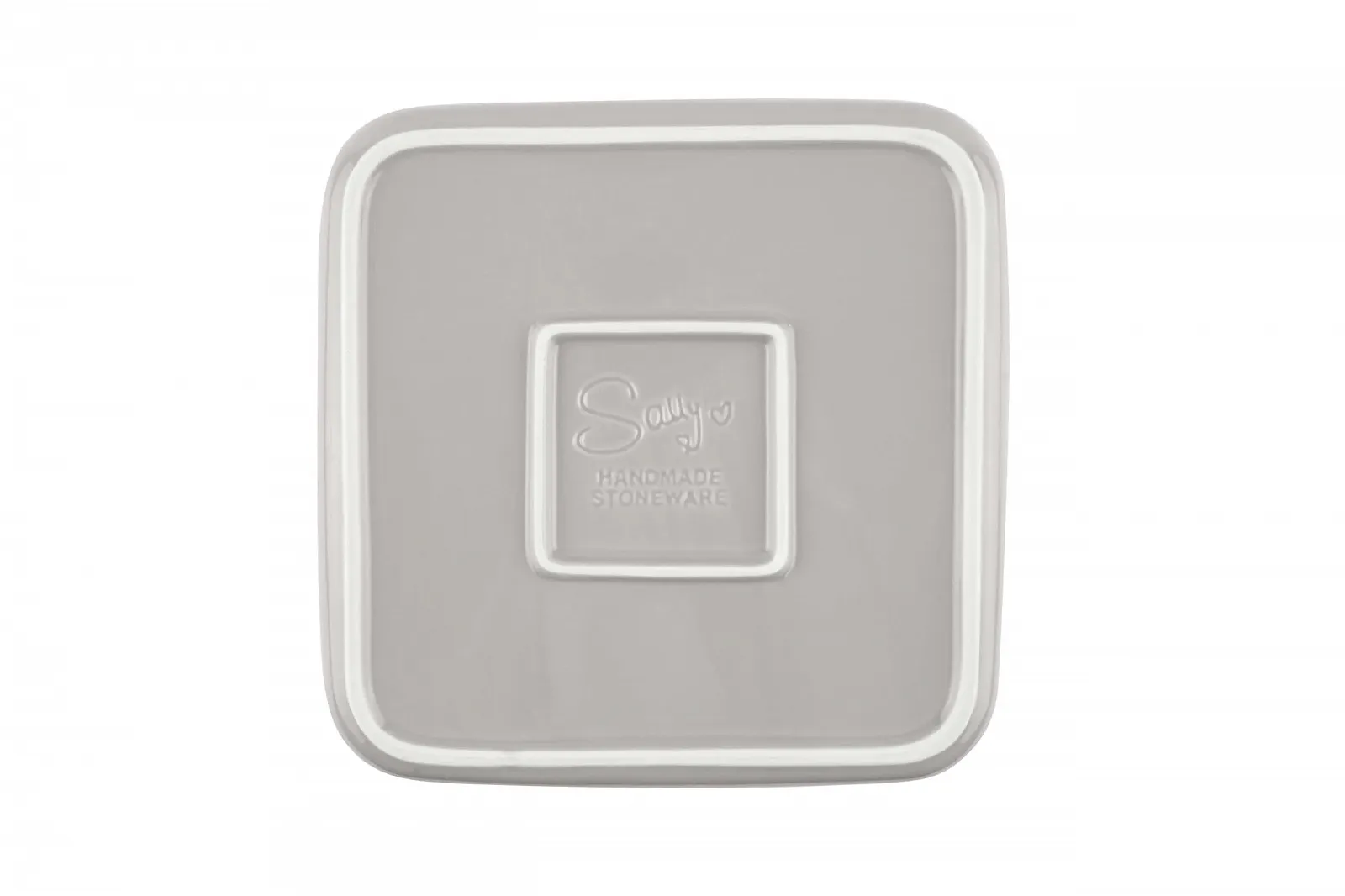 Форма для запекания Sallys Stoneware Прямоугольная 23.5 x 23.5 x 7 см Светло-серая, фото №2