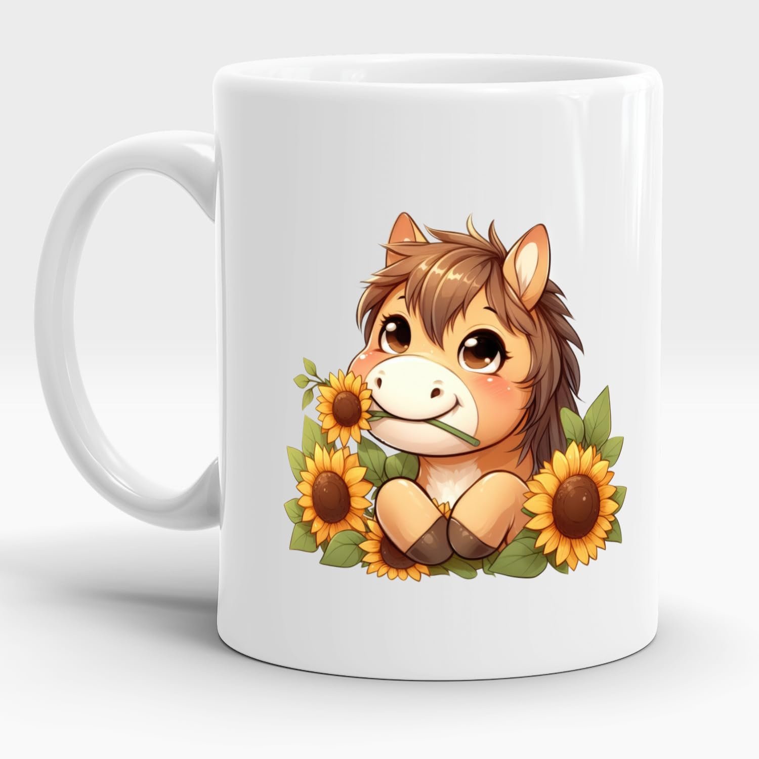 Дитяча кумедна чашка Кінь, фото №3