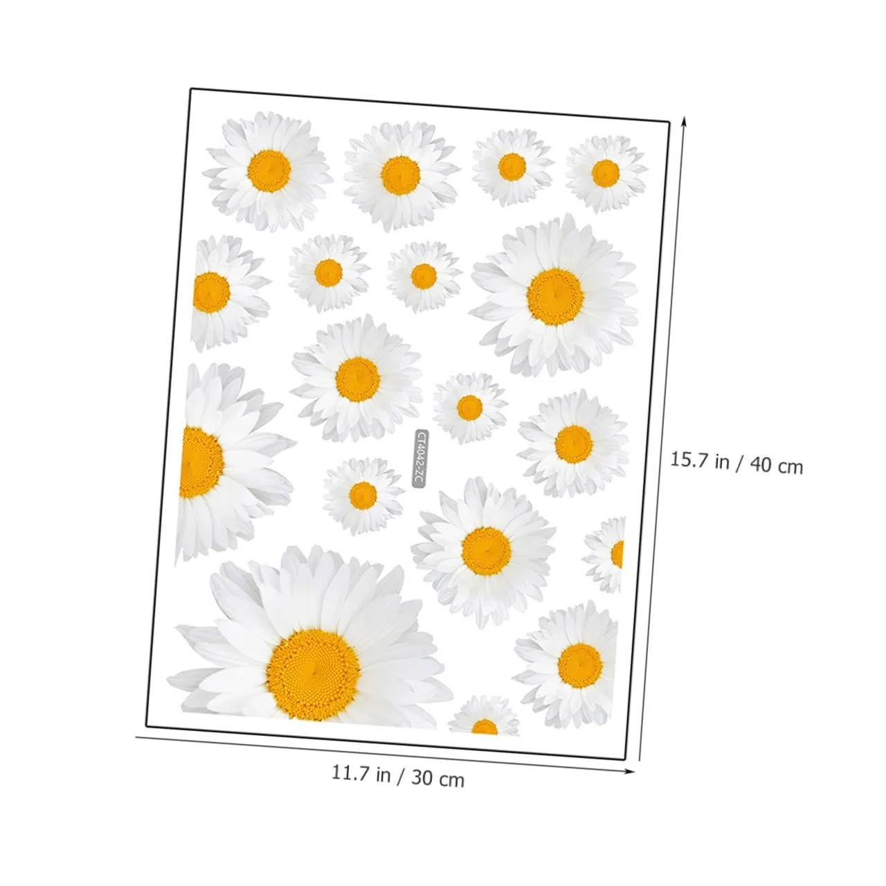 Наклейка на стіну White Small Flowers Квіти Самоклеюча Білий, фото №5