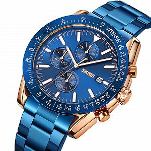 Годинник Skmei 9253 RGBU Rose Gold-Blue synthetic.ua - Фото 1