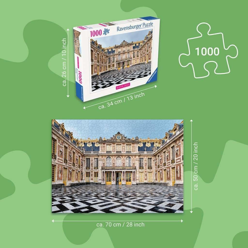 Пазл Ravensburger Beautiful Castles Версальський замок 1000 деталей 14+ 70 x 50 см, фото №3