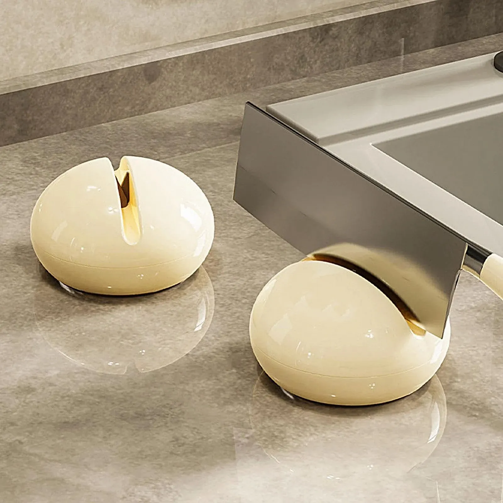 Ручная точилка для ножей Model A вольфрамовая сталь на присоске, фото №3