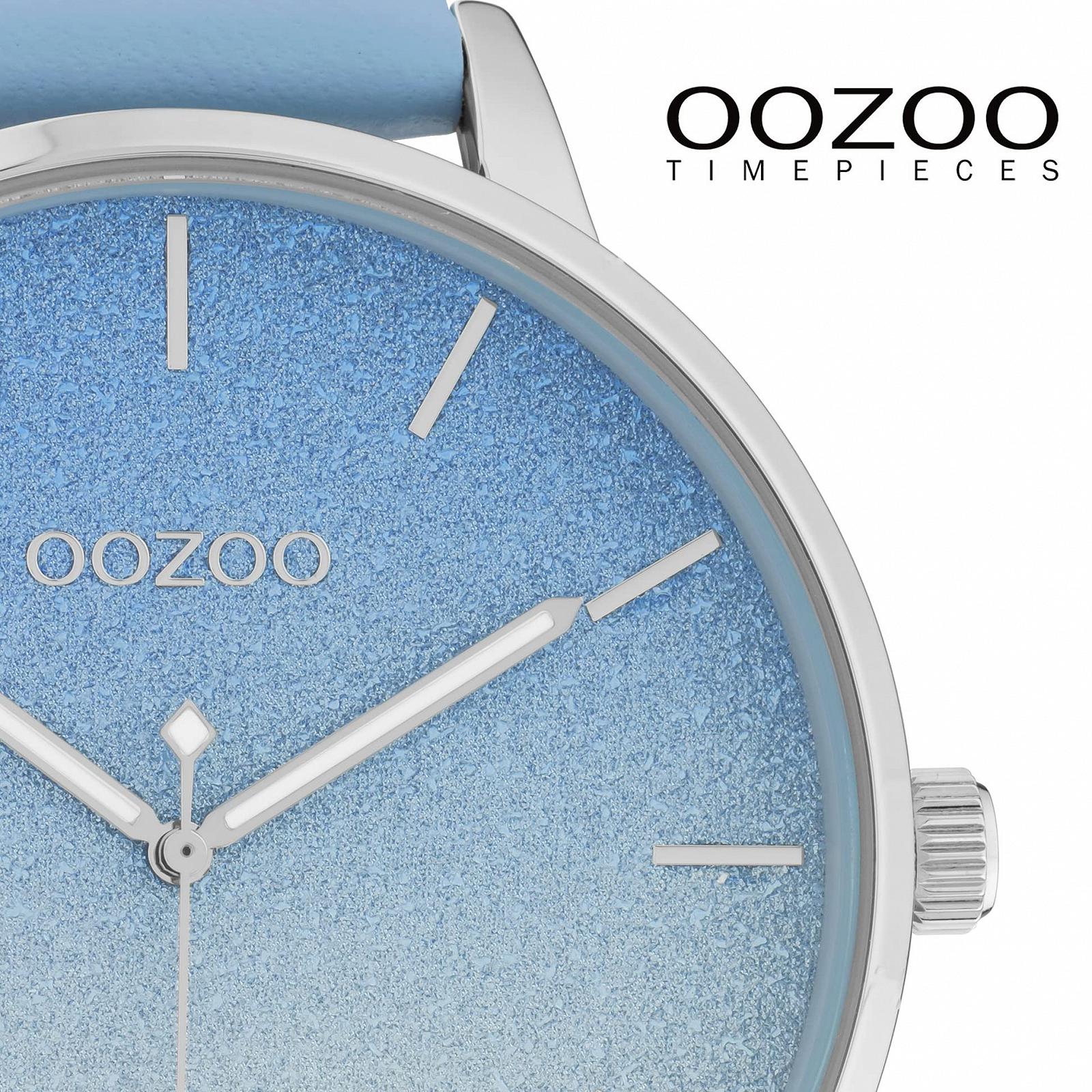 Часы наручные женские Oozoo Large с кожаным ремешком и 5-минутными линейными индексами на циферблате, диаметр 48 мм, разные вариации, фото №3 Часы наручные женские Oozoo Large с кожаным ремешком и 5-минутными линейными индексами на циферблате, диаметр 48 мм, разные вариации, фото №3