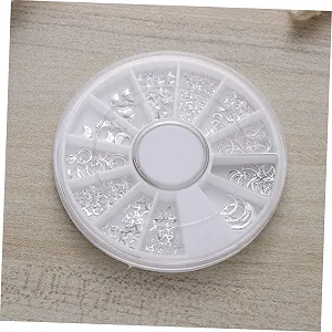 Набор металлических аксессуаров для ногтей COHEALI 12 секций synthetic.ua - Фото 1