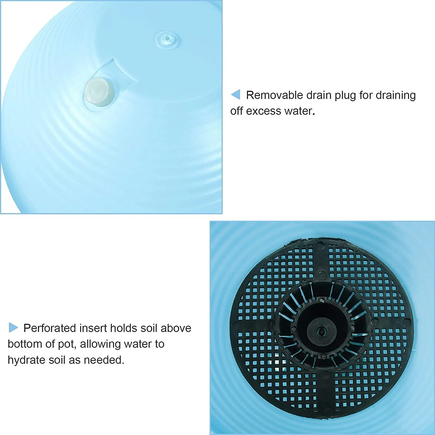 Підвісні кашпо KAHEIGN пластикові з ланцюжком та гачком, 5 кольорів, 5 шт., фото №2 Підвісні кашпо KAHEIGN пластикові з ланцюжком та гачком, 5 кольорів, 5 шт., фото №2