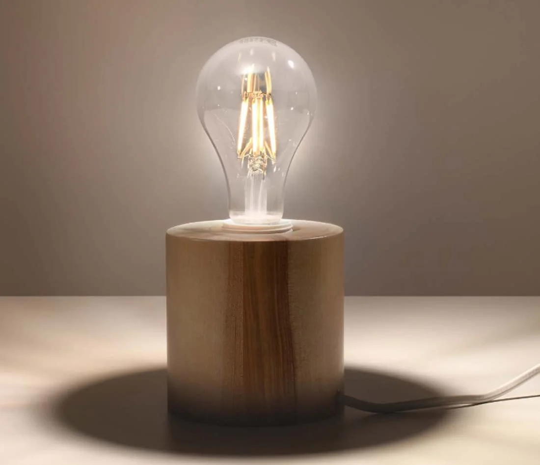 Настільна лампа Sollux Salgado Wood 10 x 10 x 10 см E27, фото №4