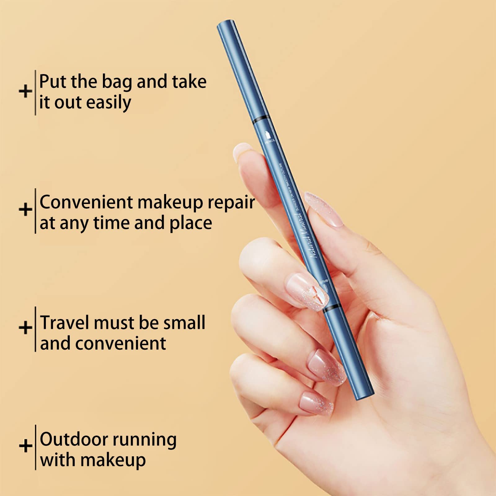 Олівець для брів Waterproof Dark Brown Водостійкий Довготривалий (B, One Size), фото №7