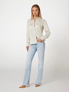 Жіноча сатинова сорочка GUESS JEANS / Бежева / Розмір S synthetic.ua - Фото 1