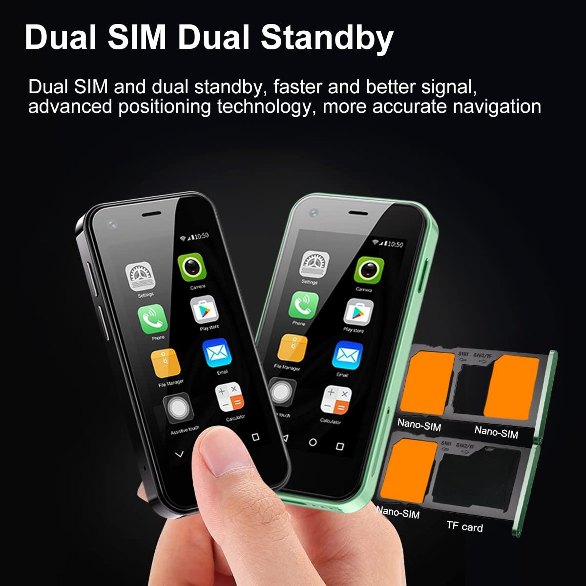 Смартфон Mini XS13 3G Android 9.0 2GB RAM 16GB ROM 5.0MP Black, фото №6