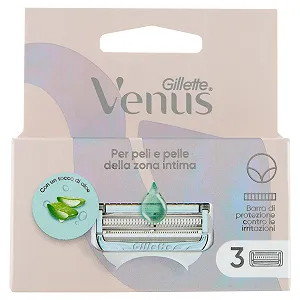Сменные кассеты для женской бритвы Gillette Venus For Hair and Skin in the Intimate Area 3 шт. - Фото 1