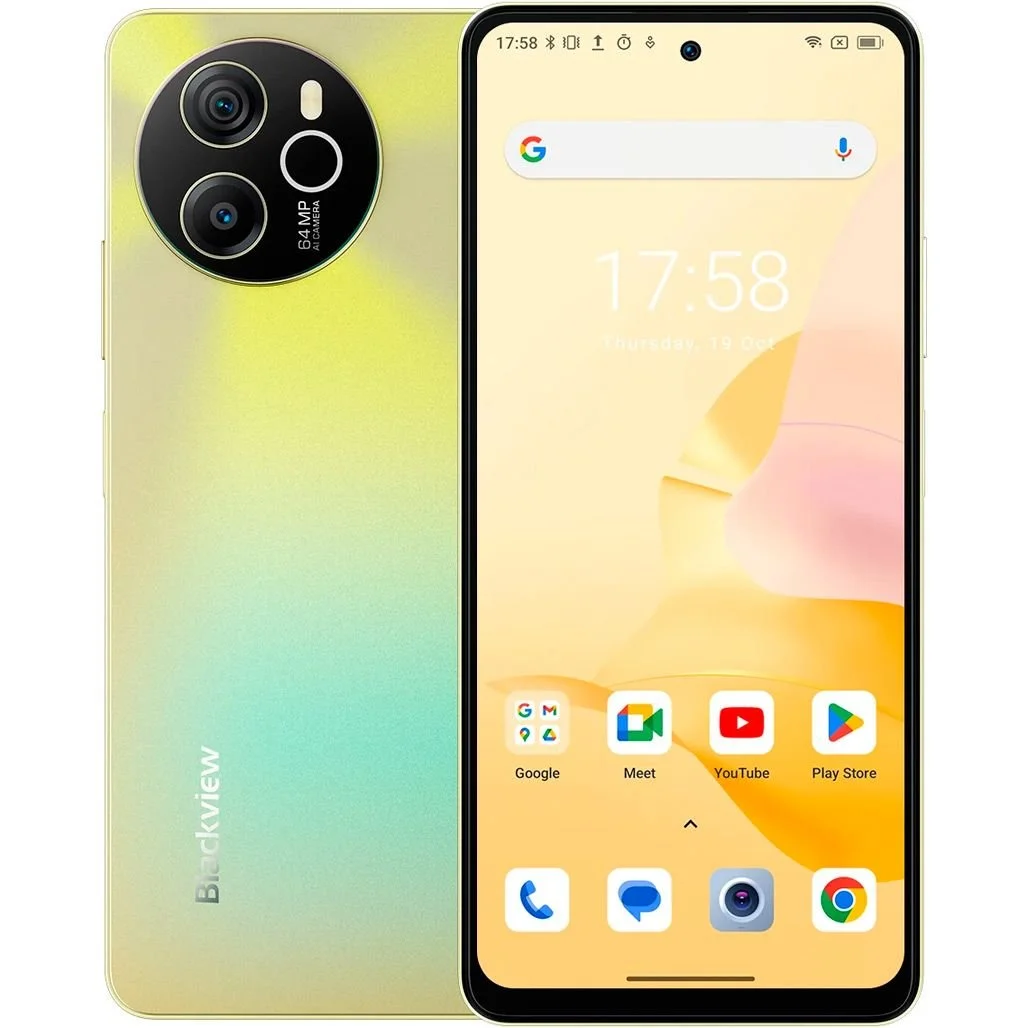 Смартфон 6.78" Blackview Shark 8 8/128GB 4G 2-SIM NFC 64/13Мп 8 ядер Android 13 Золотой, фото №1