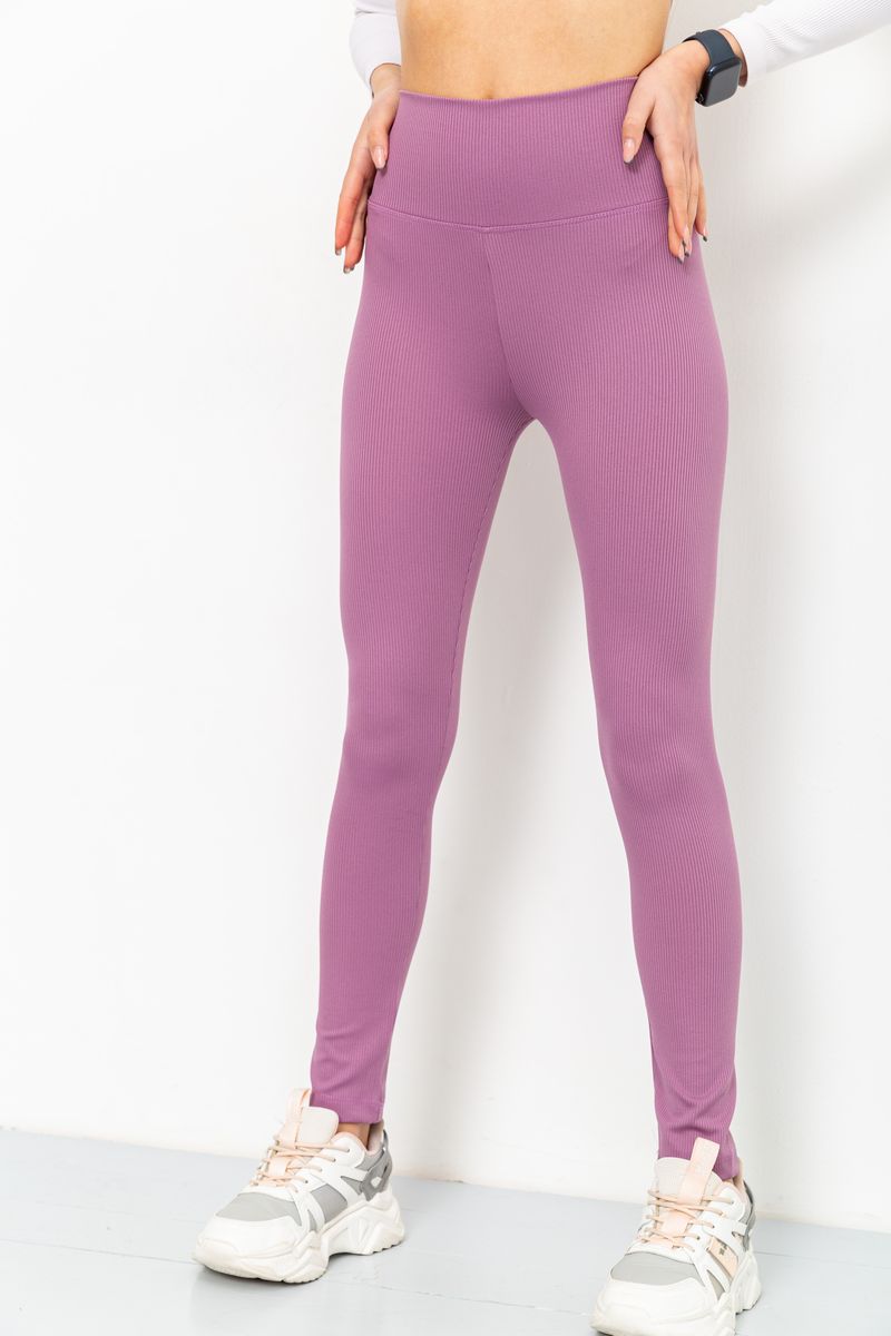 Жіночі лосини в рубічці колір світло-фіолетовий 205R606, фото №2