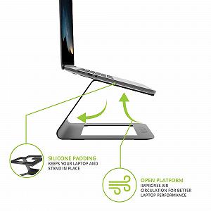 Подставка для ноутбука Kanto LE1 Универсальная Эргономичная Черный synthetic.ua - Фото 1