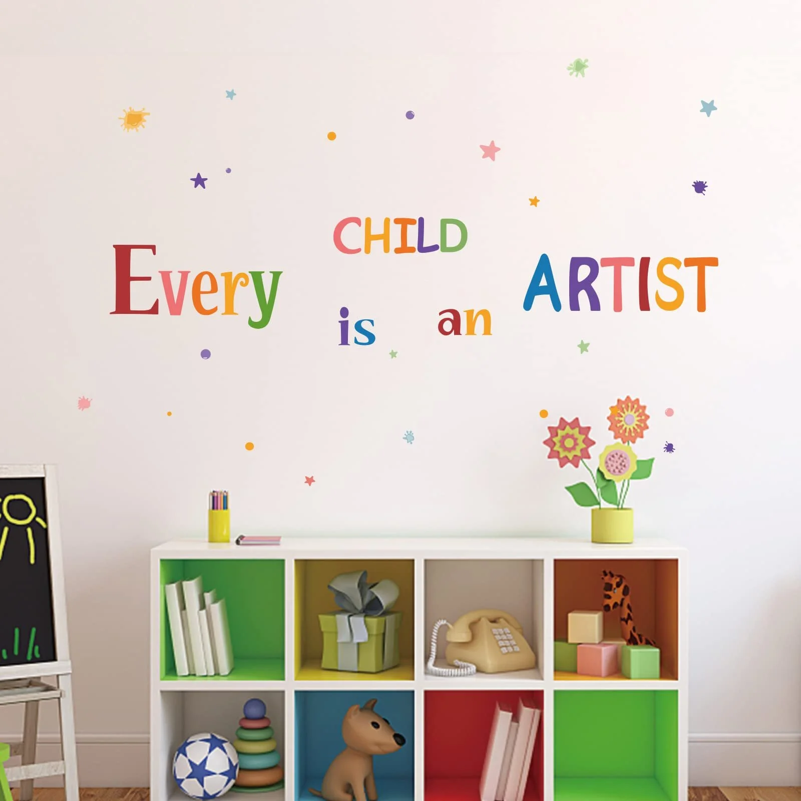 Наклейка на стіну SUPERDANT Every Child is An Artist Кольорова, фото №3