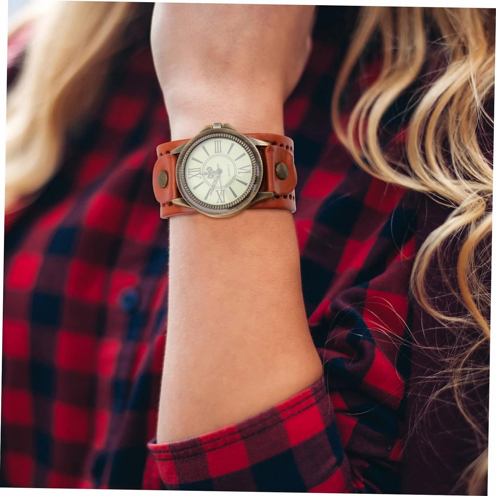 Годинник жіночий PartyKindom Ретро Шкіра, фото №4