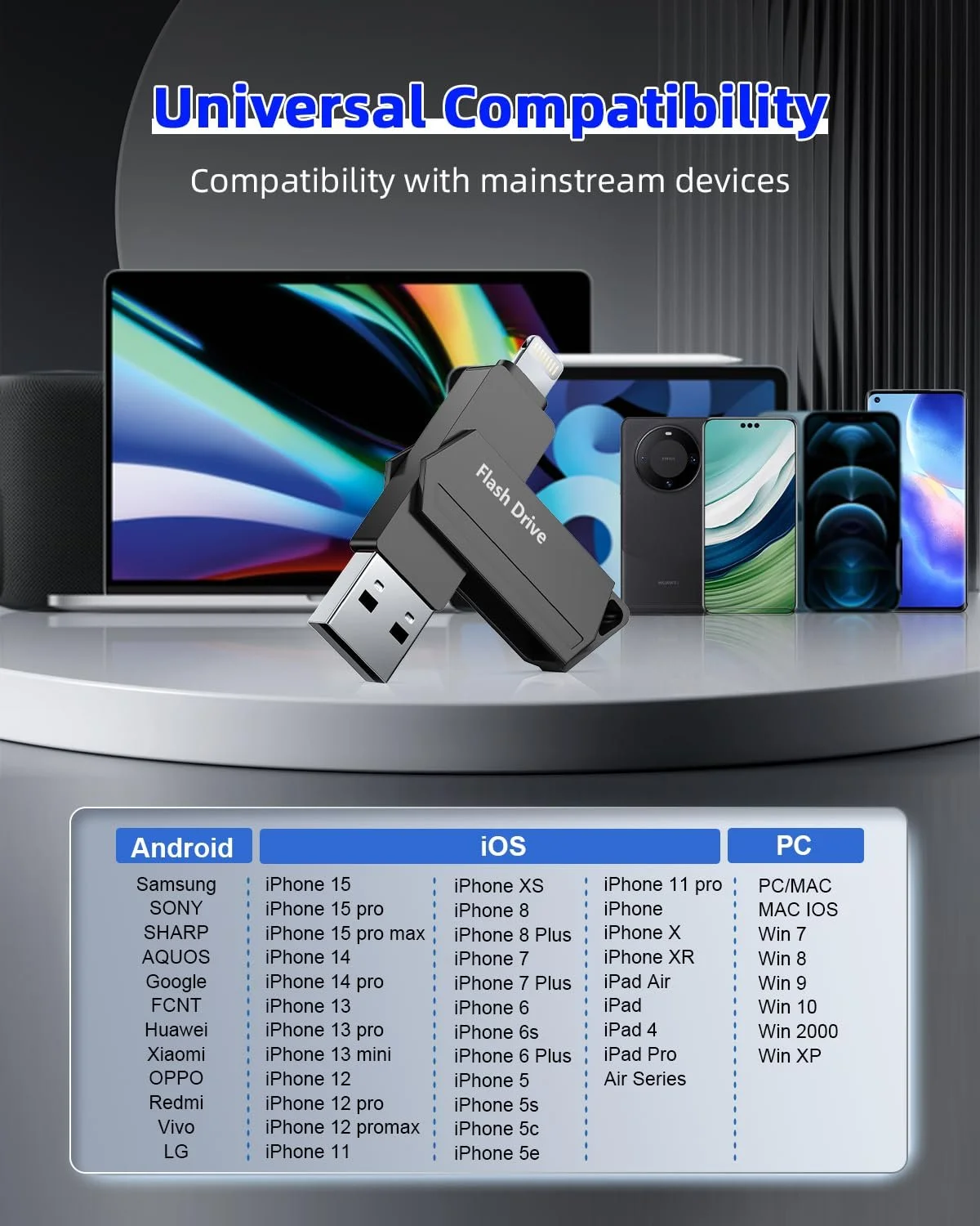 USB накопичувач Snakwip 512GB MFi USB 3.0 Lightning Type C Black, фото №4 USB накопичувач Snakwip 512GB MFi USB 3.0 Lightning Type C Black, фото №4