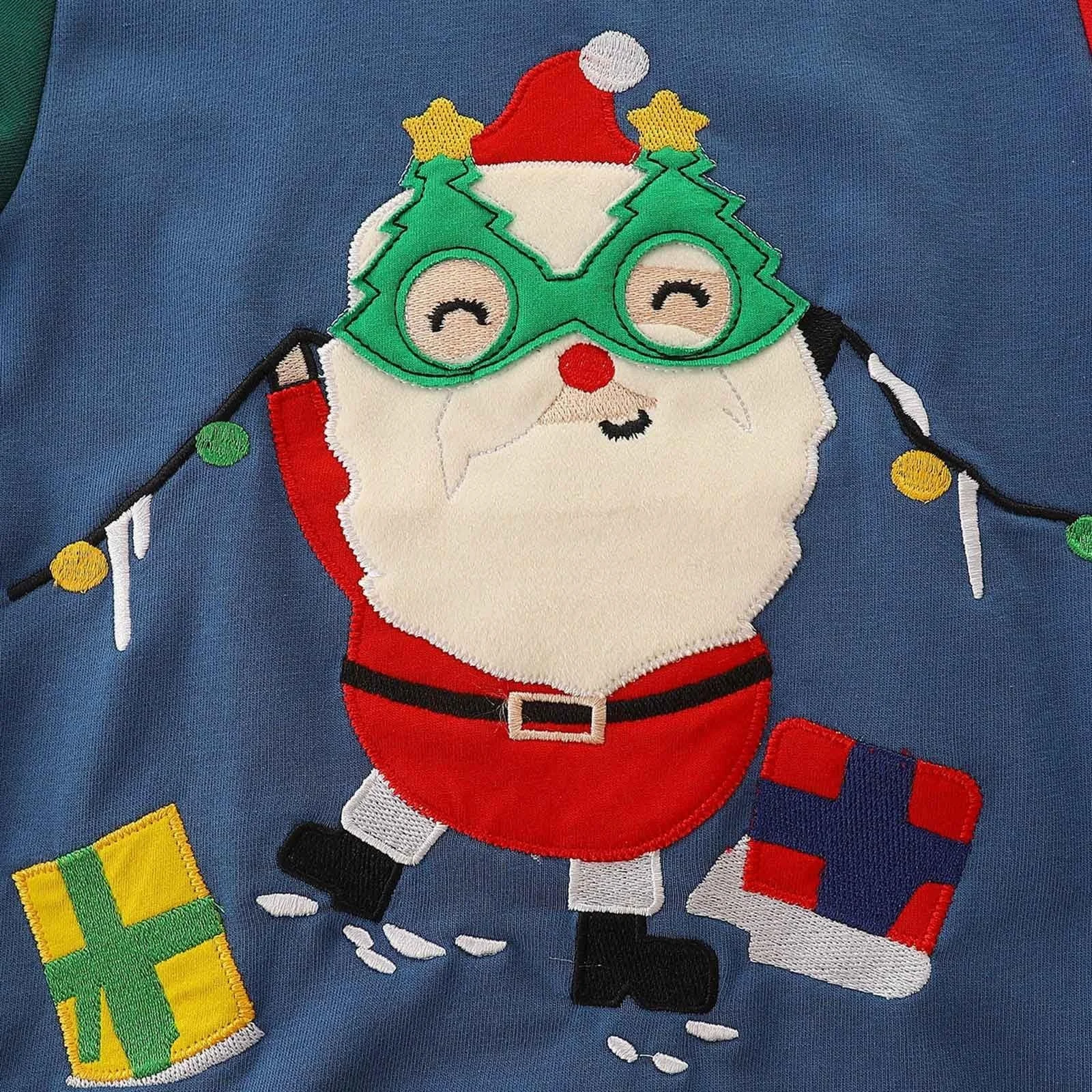 Худі з капюшоном з вишивкою Санти для дівчинки, фото №7