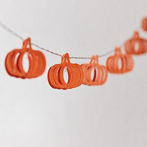 Гирлянда Lights4fun Тыква, 10 LED, деревянная, на батарейках, осеннее украшение для дома, с таймером, оранжевый synthetic.ua - Фото 1
