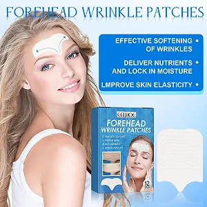Патчі для чола LURNODY, 12 шт., проти зморшок, розгладжуюча стрічка для обличчя, для відновлення вологи шкіри synthetic.ua - Фото 1