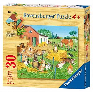 Деревянный пазл Ravensburger Country Animals 03912 30 деталей synthetic.ua - Фото 1