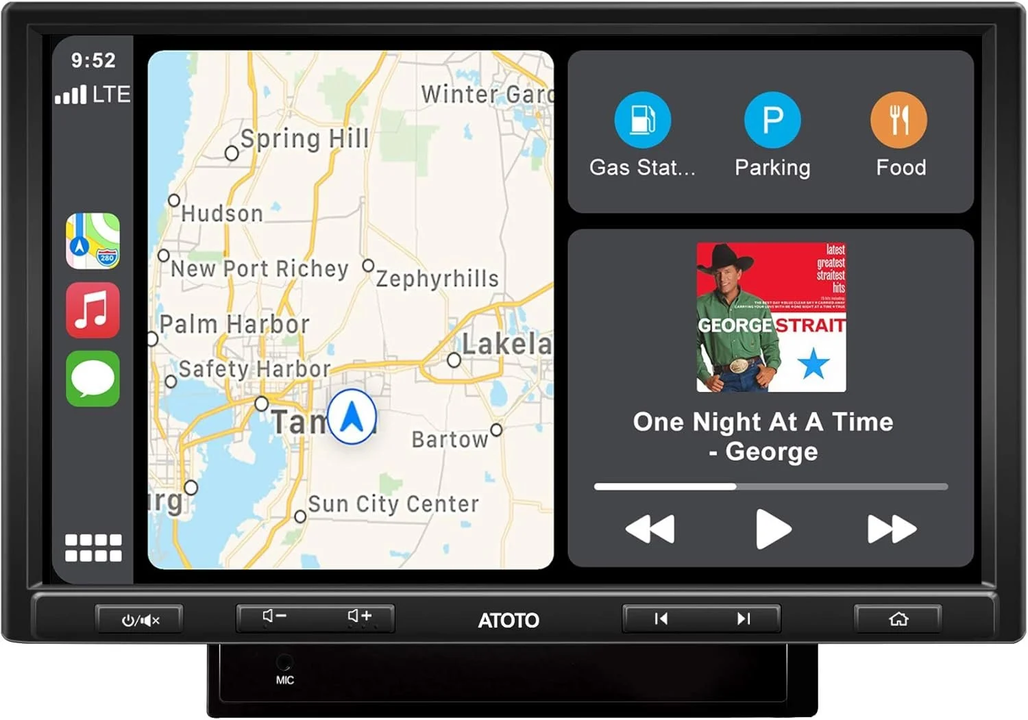 Автомагнитола ATOTO F7 PE F7G210PE / 10.1" / Сенсорная / Linux / Apple CarPlay / Android Auto / Bluetooth / WI-FI / GPS / USB / AUX / microSD slot / 2DIN, фото №1