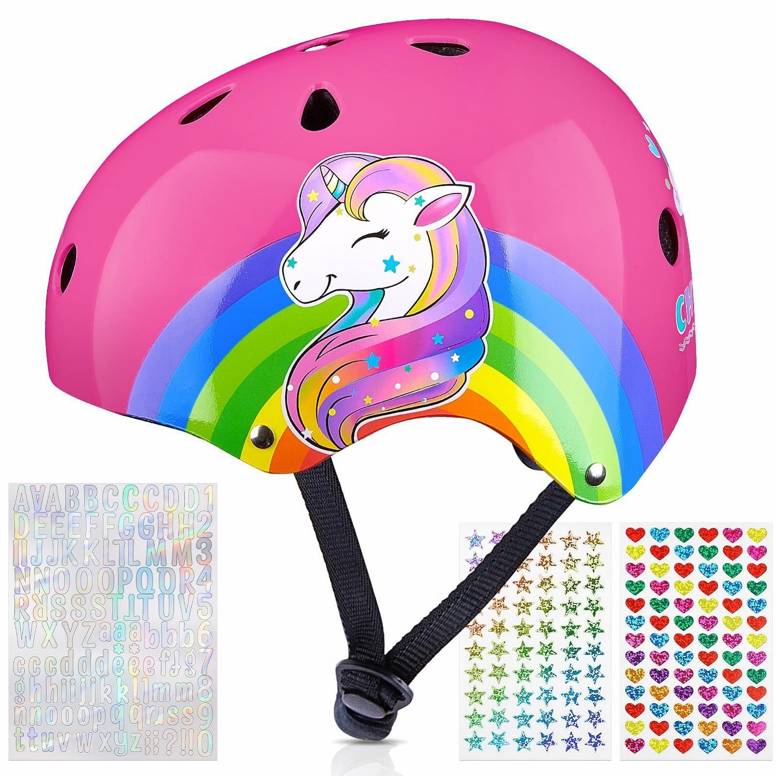 Детский Велосипедный Шлем Unicorn Helmet Unicorn Castle Регулируемый Детский Шлем для Велосипеда, Скейтборда, Самоката, Катания на Коньках, 3-8 лет, фото №1