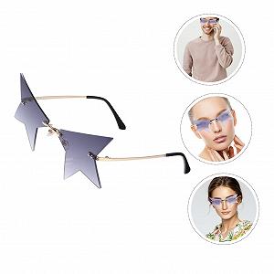 Сонцезахисні окуляри PACKOVE Зіркоподібні Без оправи Поляризовані лінзи Метал synthetic.ua - Фото 1