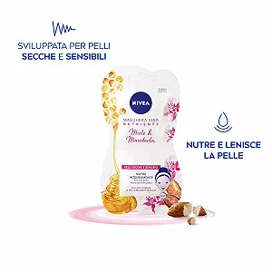 Маска для обличчя NIVEA Живильна Мед та Мигдаль для сухої та чутливої шкіри synthetic.ua - Фото 1