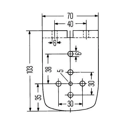 Держатель светоотражателя HELLA 8HG 003 799-017 для HYSTER, фото №3