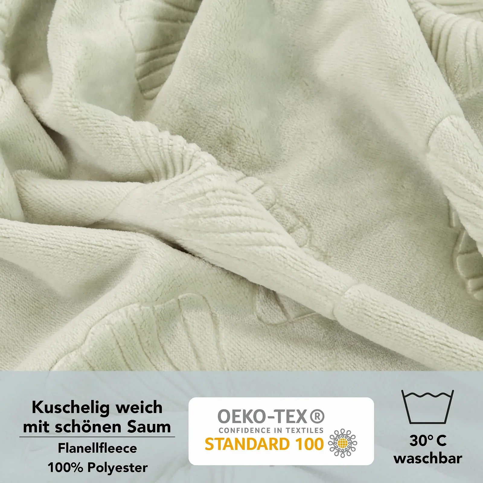 Покривало Como М'яка флісова ковдра, тонкої в'язки, 100% поліестер, фото №6