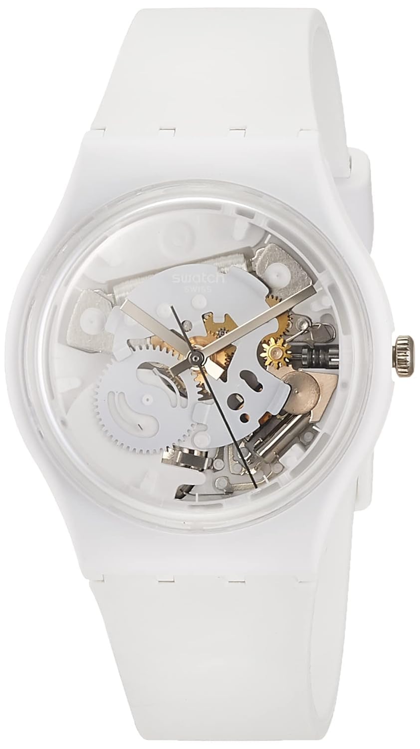 Montre Swatch Spot Time White, смужки, фото №1
