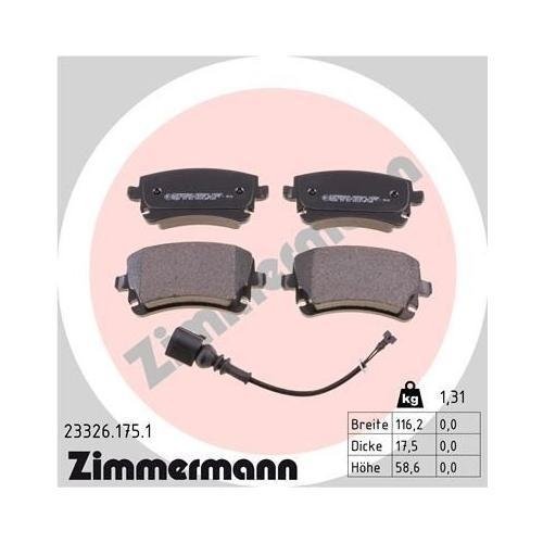 Гальмівний диск ZIMMERMANN COAT Z 600.3232.20 для VAG задня вісь, фото №4