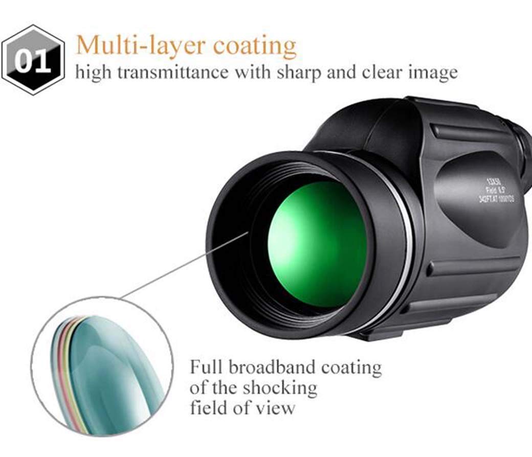 Бінокль Vogelbeobachtungs Fernglas 13x50 Великий HD-Окуляр Широке поле зору Вбудований далекомір Good, фото №4