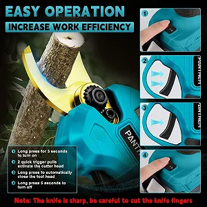 Акумуляторні гілкорізи з акумулятором і зарядним пристроєм 21 В 2000 мАг, професійні безщіткові електричні ножиці для обрізки з РК-дисплеєм synthetic.ua - Фото 1